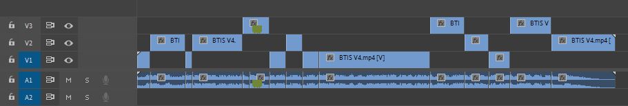 A screenshot of a timeline that has been cropped in Adobe Premiere.